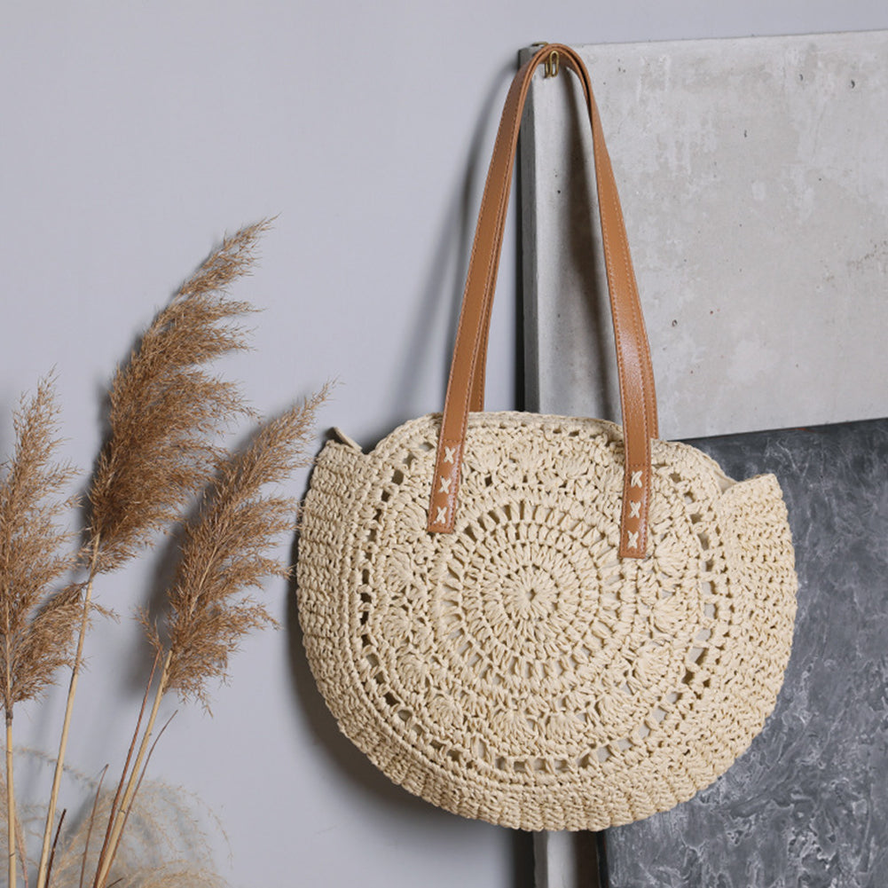 Sac Rond en Paille Benedetta