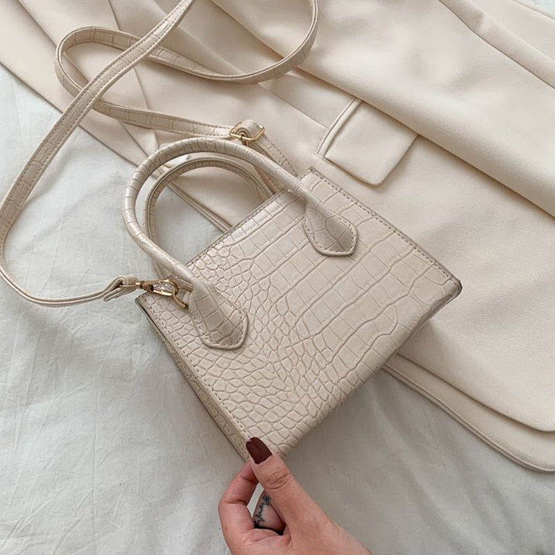 Mini sac à main blanc