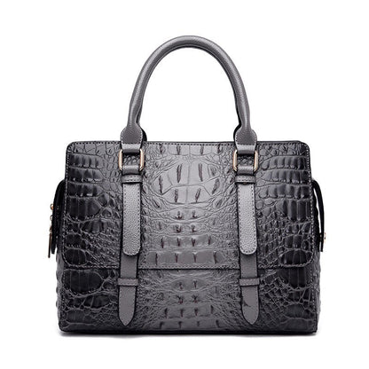 Petit sac à main cuir façon crocodile