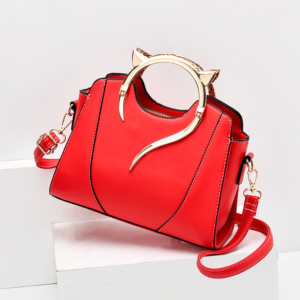 Petit sac à main femme diablotin rouge