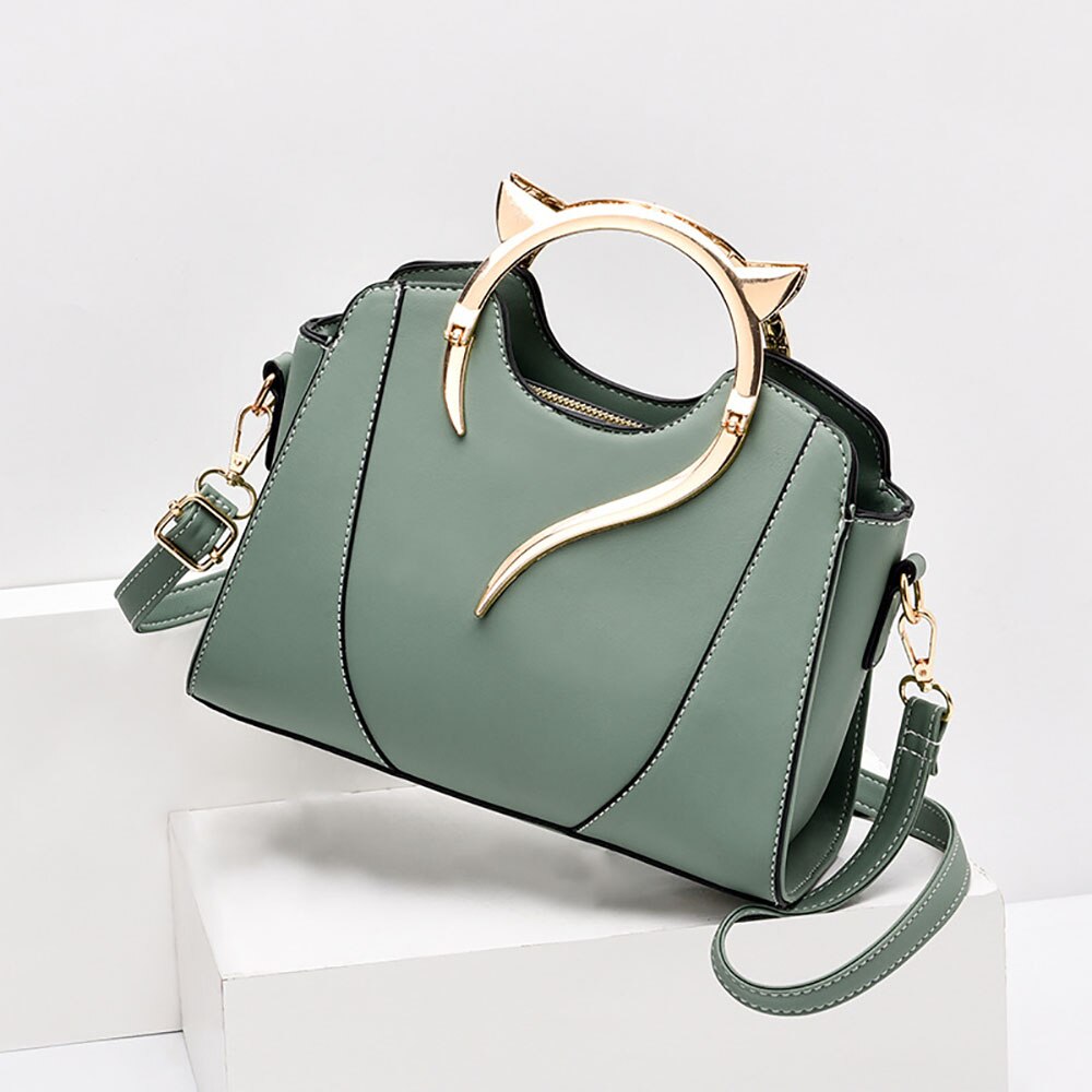 Petit sac à main femme diablotin vert