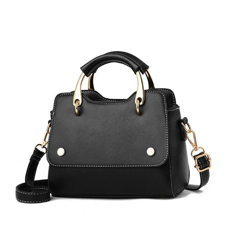 Petit sac à main tendance cuir noir