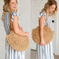 Sac Rond en Paille Benedetta